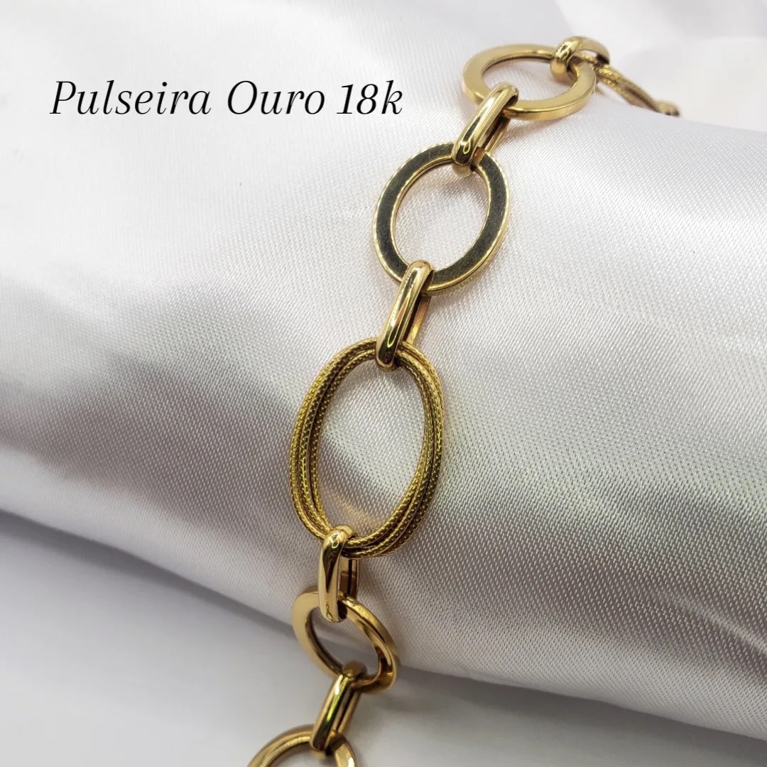 Pulseira de ouro 18k